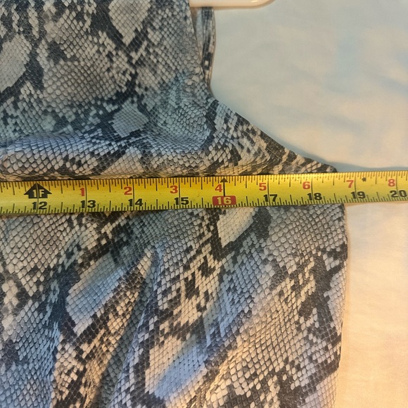 Frame Stylish Python Silk Sleeveless top with keyhole front. Chic and Lux style. - Picture 9 of 9